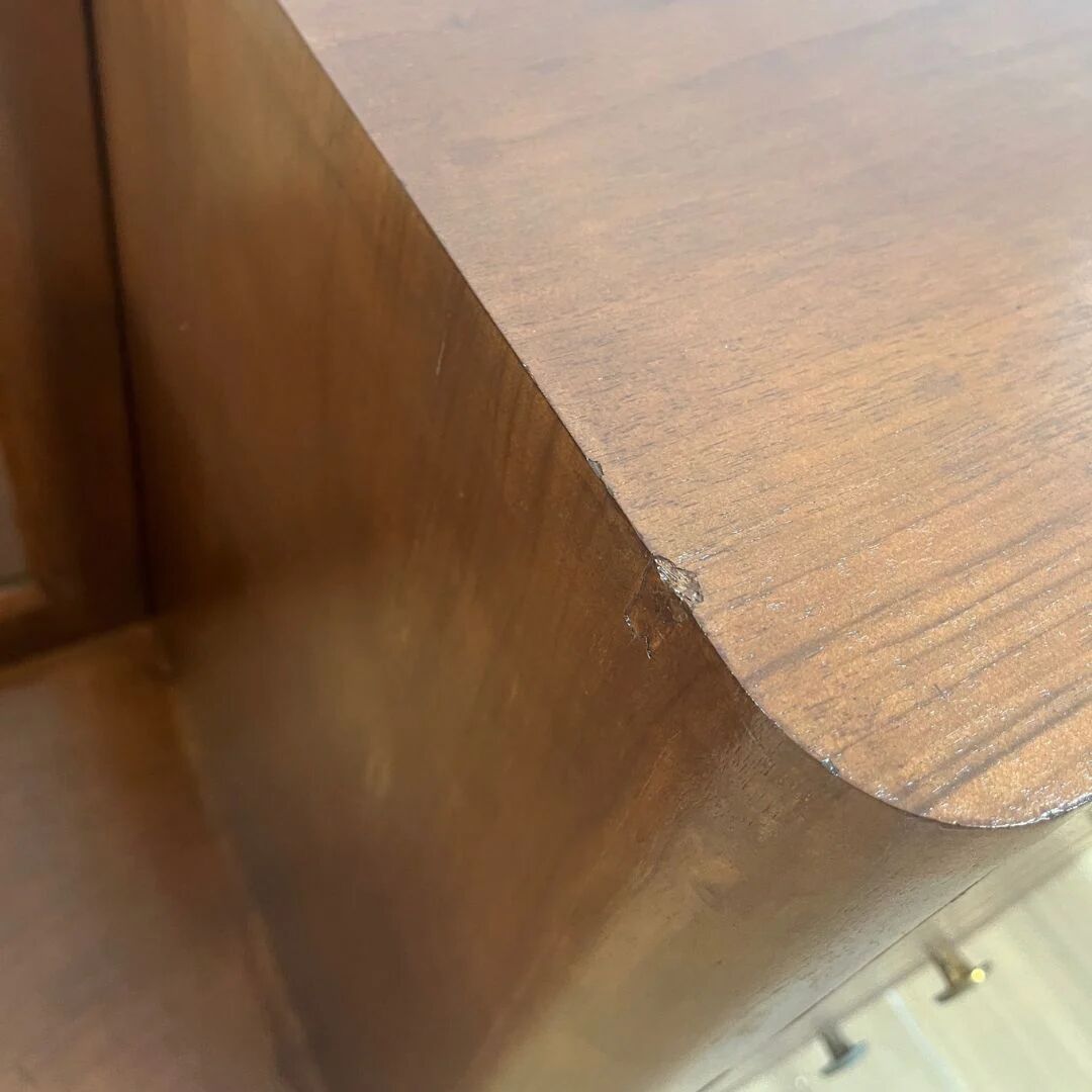 Dressing table - Walnut veneer entryway cabinet, 1940