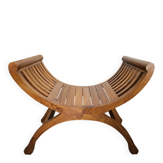 Solid teak bench/armchair