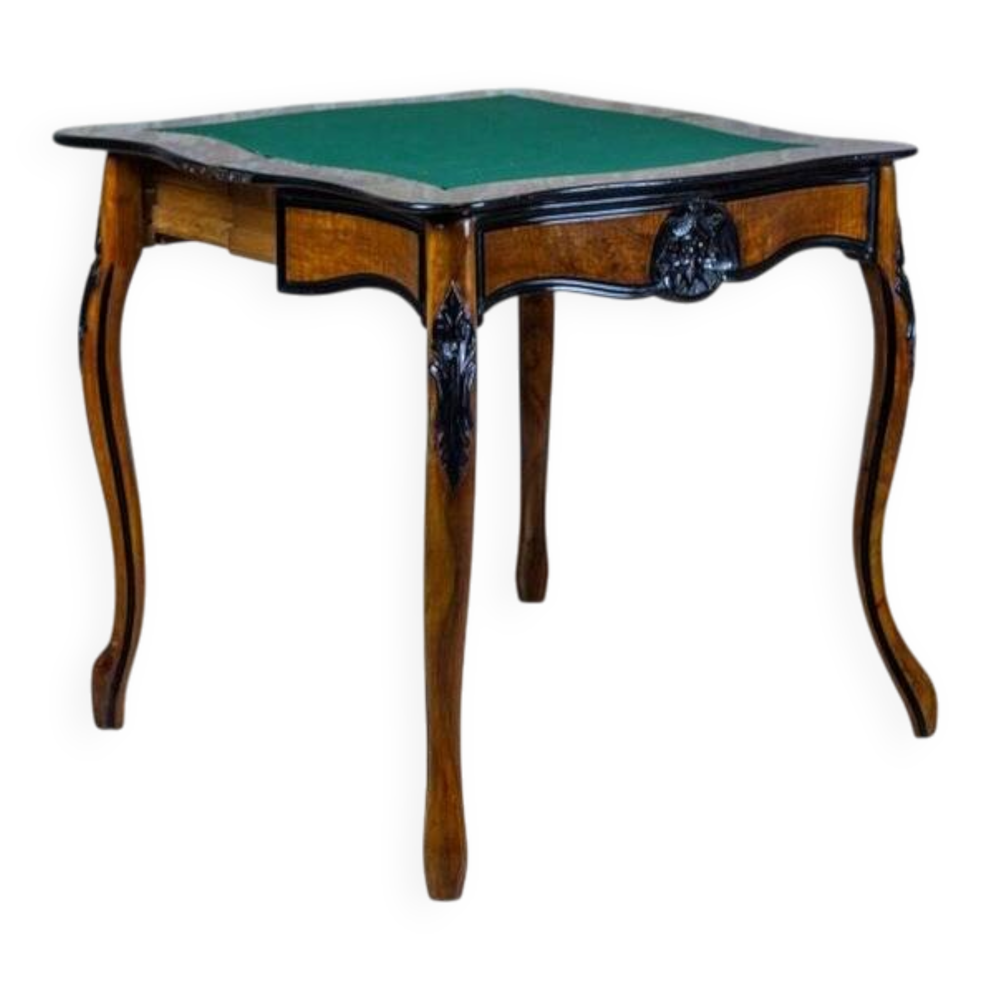 Antique Louis Philippe Walnut Game Table, 1890s