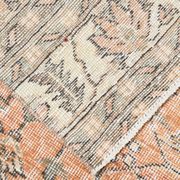 Tapis floral orange vintage, 340x85cm