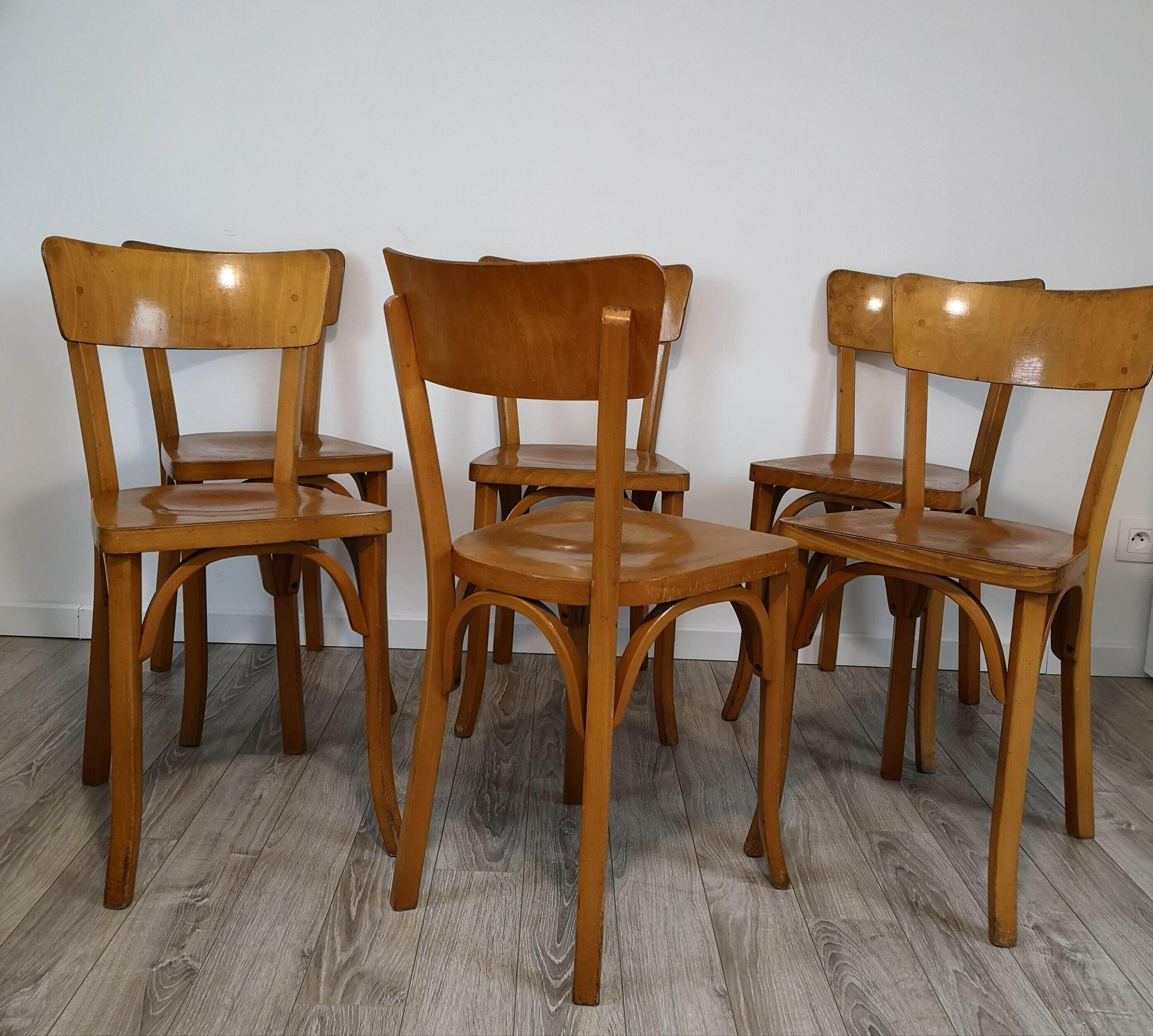 Set of 6 bistro chairs