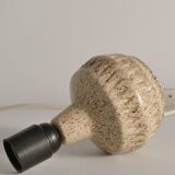 Mid-Century Modern Brown Speckled Stoneware Table Lamp by EGO, Sweden 1960s