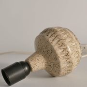 Mid-Century Modern Brown Speckled Stoneware Table Lamp by EGO, Sweden 1960s