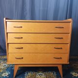 Vintage oak chest of drawers 4 drawers