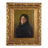 Old painting signed Vittorio Tessari, oil on canvas, Italy, 1898