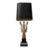 Very large Empire lamp / Egyptian Revival in gilded bronze with an eagle.