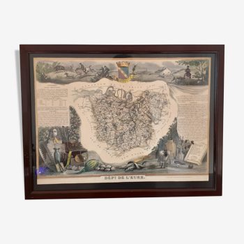 Véritable carte ancienne 1854