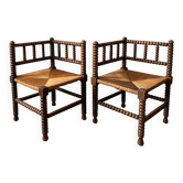 Beaded corner chairs armchairs