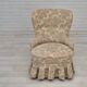 1970s, Danish easy side chair, original very good condition, floral furniture velour.