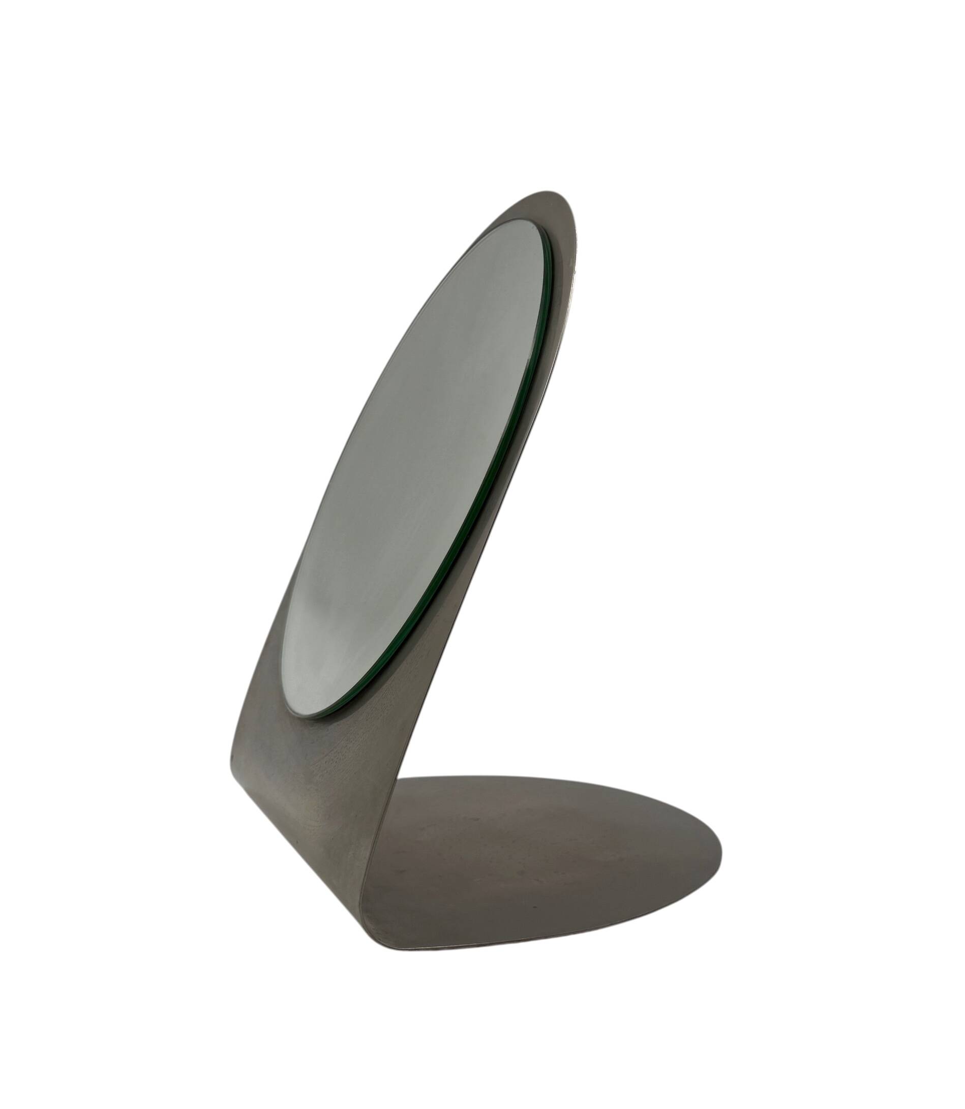 Mid-century table mirror / vanity, France 1970s