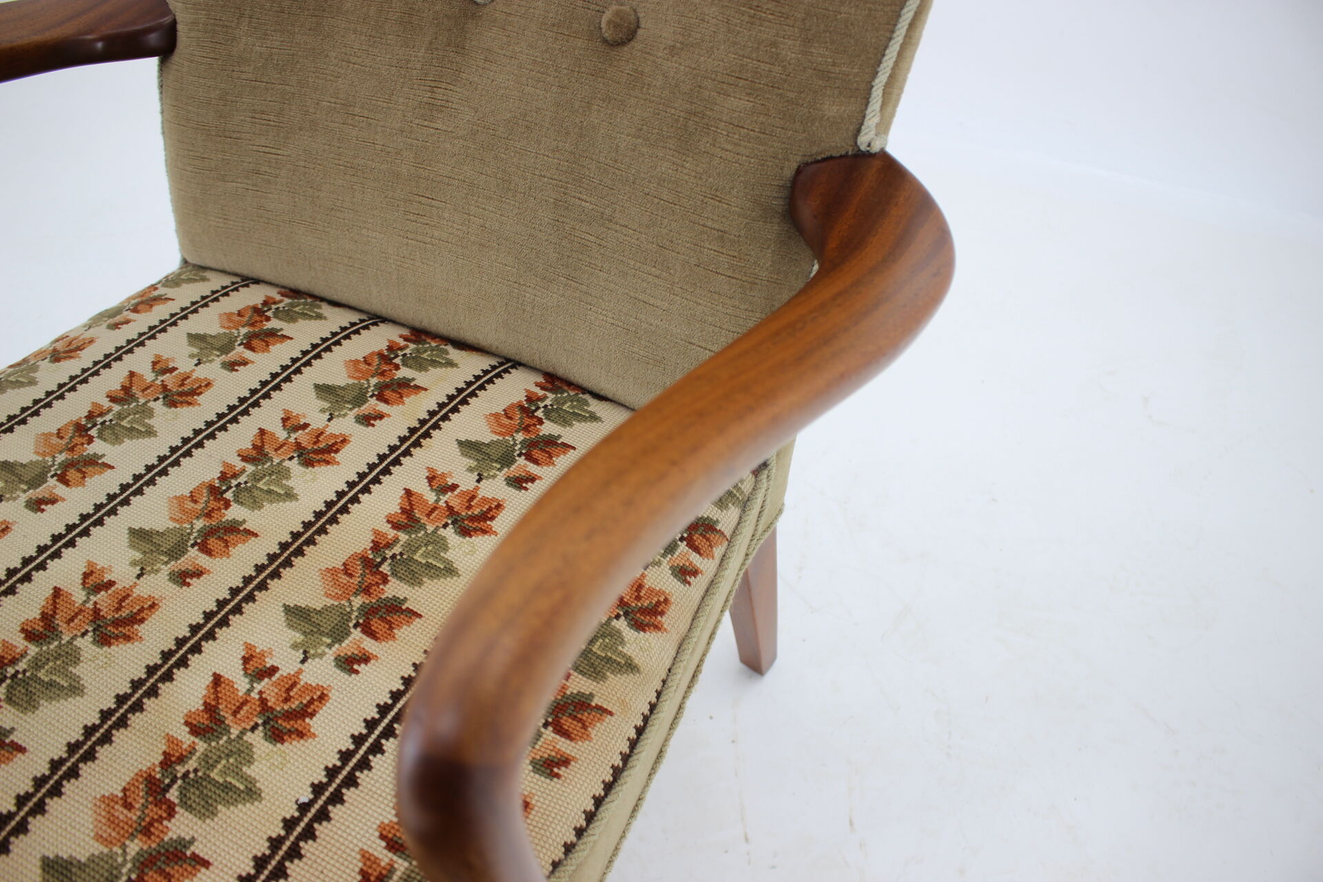 1940s Alfred Christensen teak armchair, Denmark