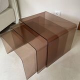 Michel Dumas pull-out table vintage 1970s
