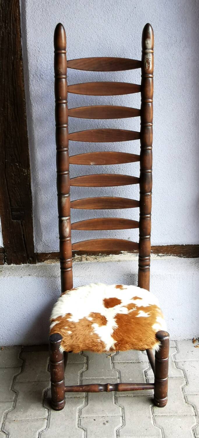 High chair, safari armchair, vintage Nordic design, 70s