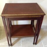 Table trundle strapping brass circa 1900