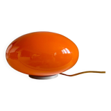 UFO lamp globe in vintage orange mushroom glass