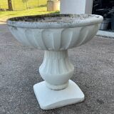 Jardinière coupe à fleurs pot ancien en pierre