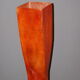 Orange fiberglass floor lamp design