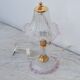 Pink Murano glass vintage table lamp, 1980s