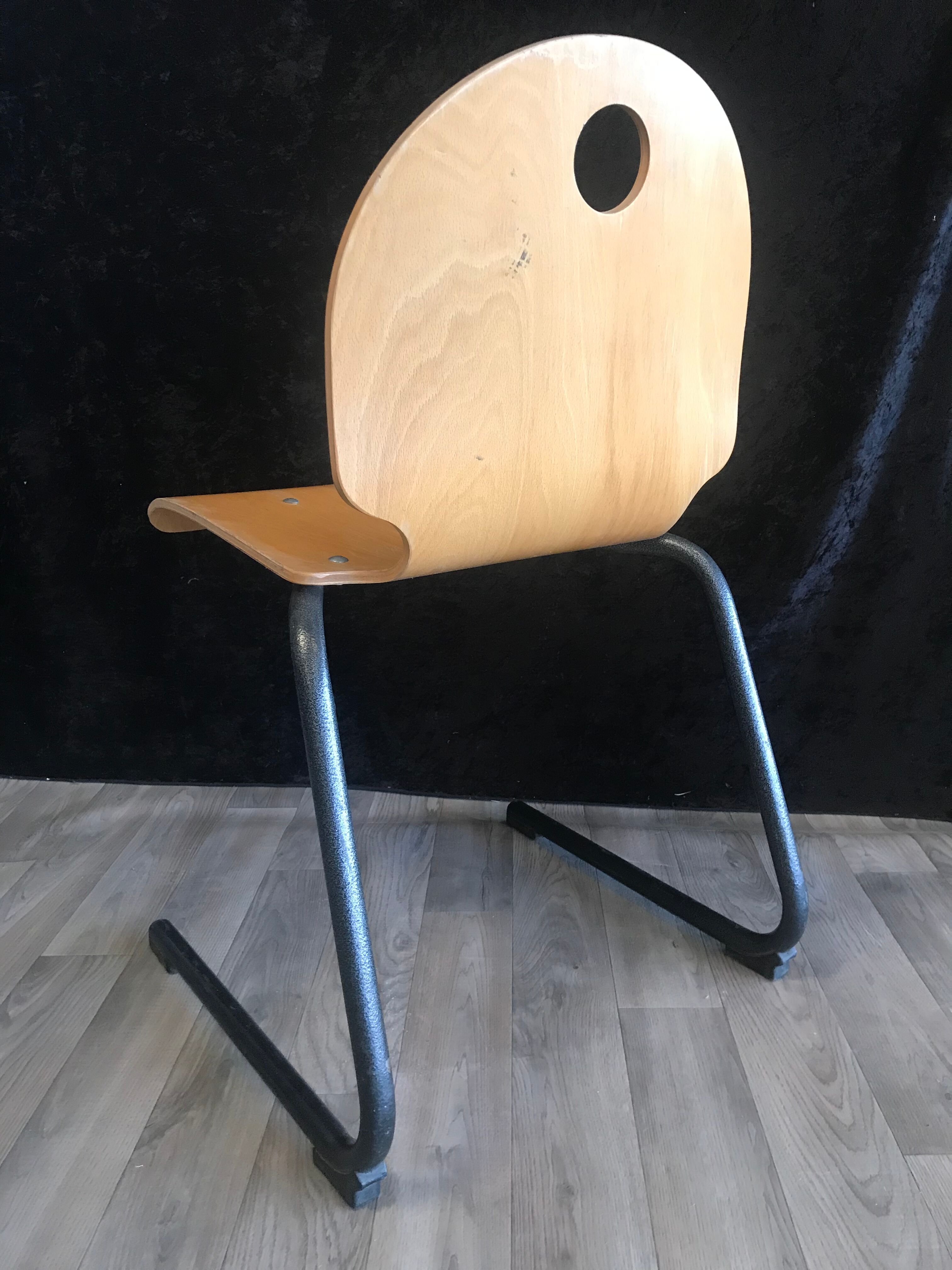 Chair glulam-glued sledge