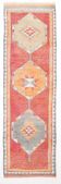 3x11 Muted Color Vintage Wool Runner, Boho Hallway Runner, 86x323Cm