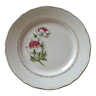 8 assiettes plates Permacal Lunéville