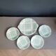 Dessert service - Dish and 4 plates Hossegor pottery from Salins - Ref 916