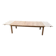 Renovated extendable farmhouse dining table in solid oak from the 19th century, 250-350.