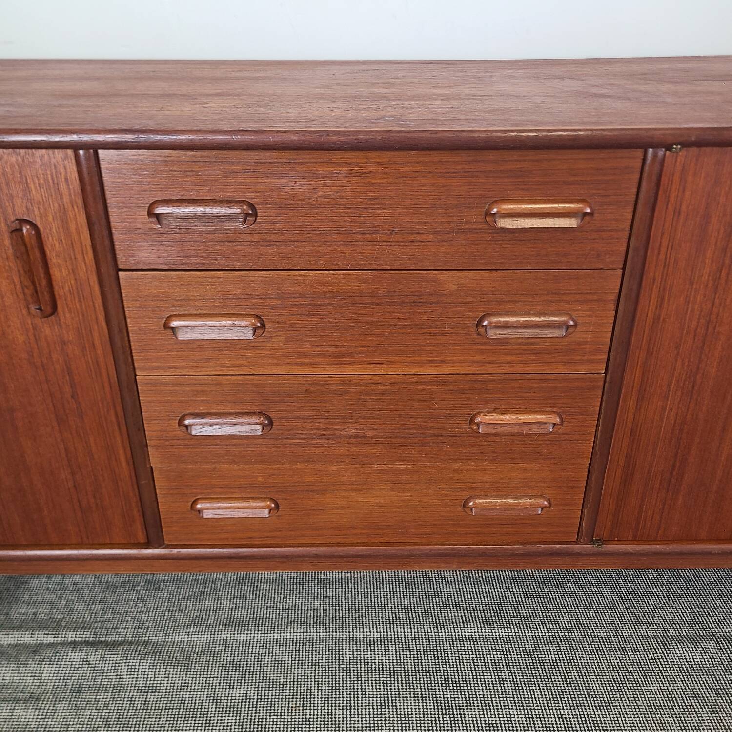 Vintage Danish teak enfilade from the 1960s.