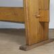 Brutalist solid wood dining table - 1950s/60s