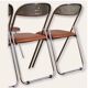 10 vintage skai and chrome metal folding chairs 1970