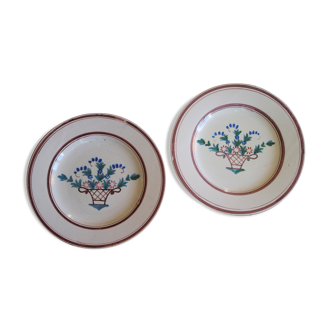 Duo d’assiettes vintage