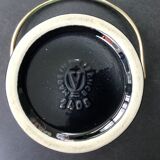 Verceram iridescent ceramic ice bucket, with golden spoon