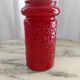 Red ceramic vase Aldo Londi , Bitossi , Italy