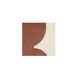 Duo of terracotta abstract paintings on paper signed Eawy.
