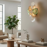 Appliques murales en verre de Murano, lot de 2, années 1970