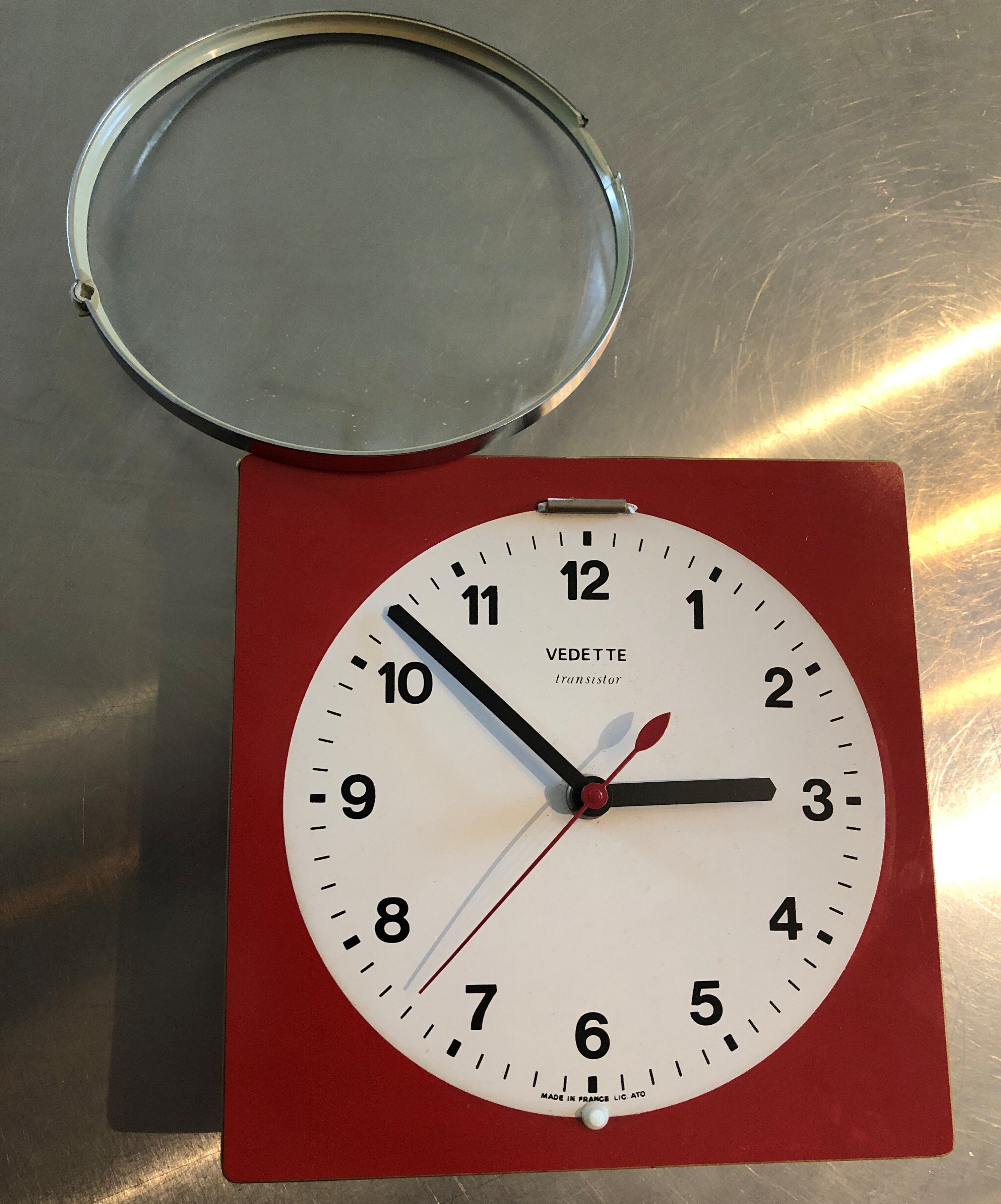 Vintage wall pendant Star formica red 60s