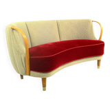 Danish Banana Sofa By N.A. Jørgensen Møbelfabrik, 1950s