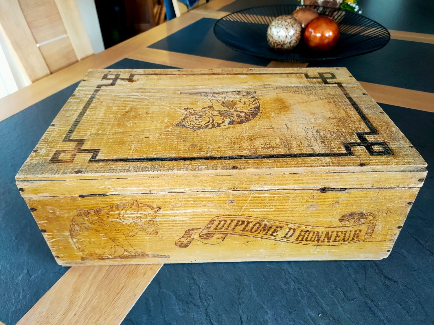 Wooden box Amidon au chat Hoffmann