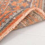 Tapis de couloir vintage rouge corail classique, 75 x 357 cm