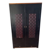Exotic solid wood wardrobe