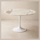 Eero Saarinen (1910-1961) for Knoll International. Round table Ø 120 cm Calacatta marble, 2021.