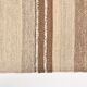Brown & Beige Striped Large Vintage Kilim Rug, 306x336Cm