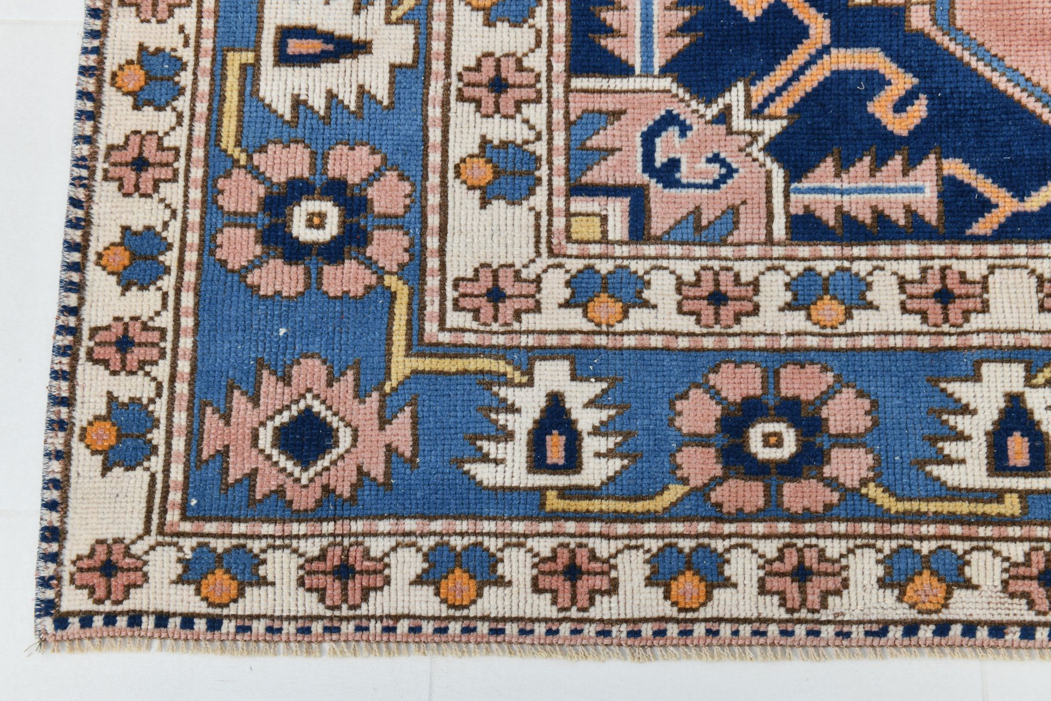 6x9 oushak vintage rug, 186x267cm