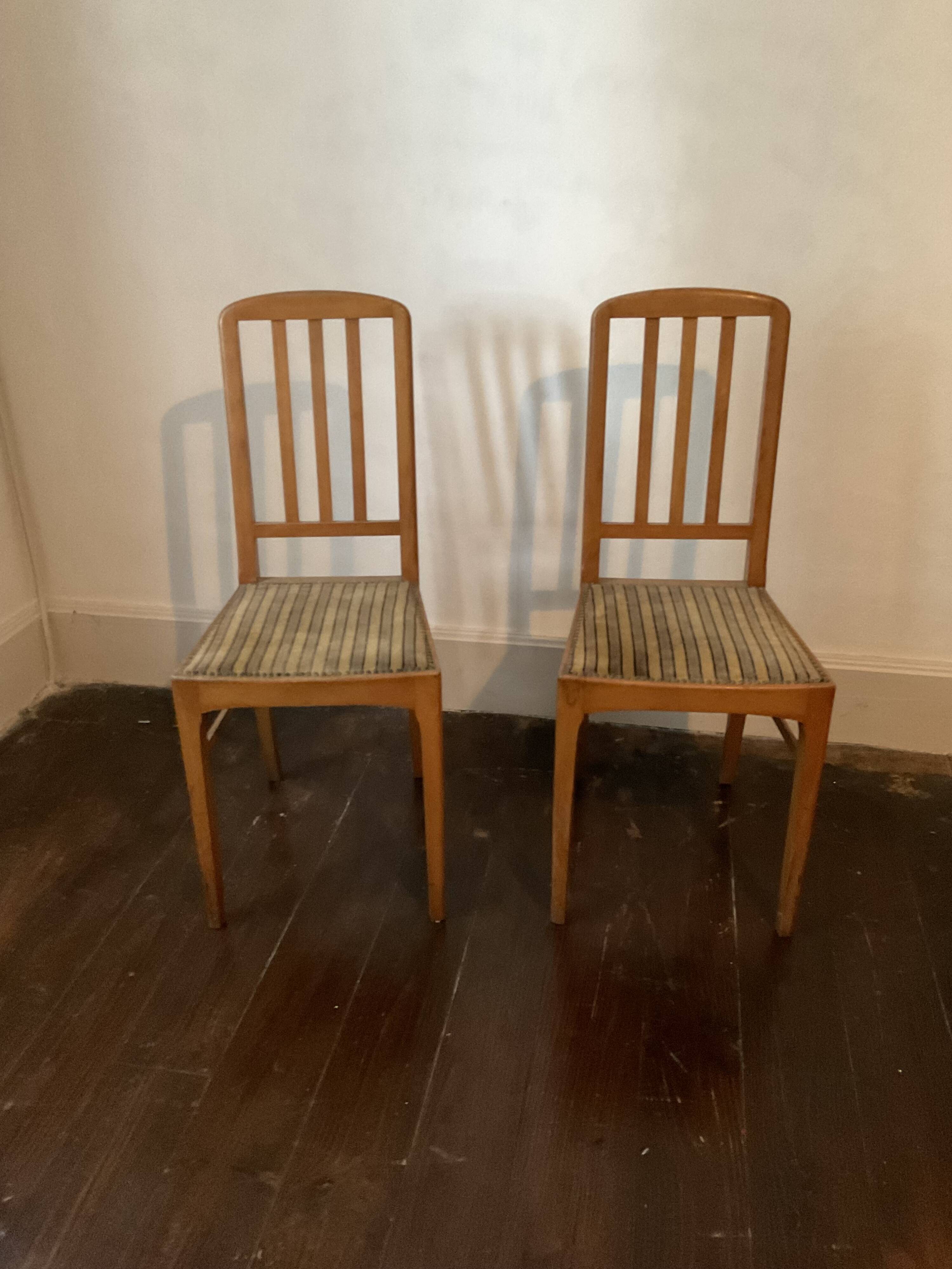 Pair of art deco chairs