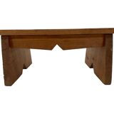 Vintage brutalist footstool minimalist design