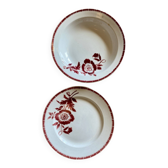Set of two old Vika dishes
