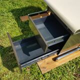 Metal and chrome desk from the 70s