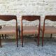 Chaises scandinave en teck