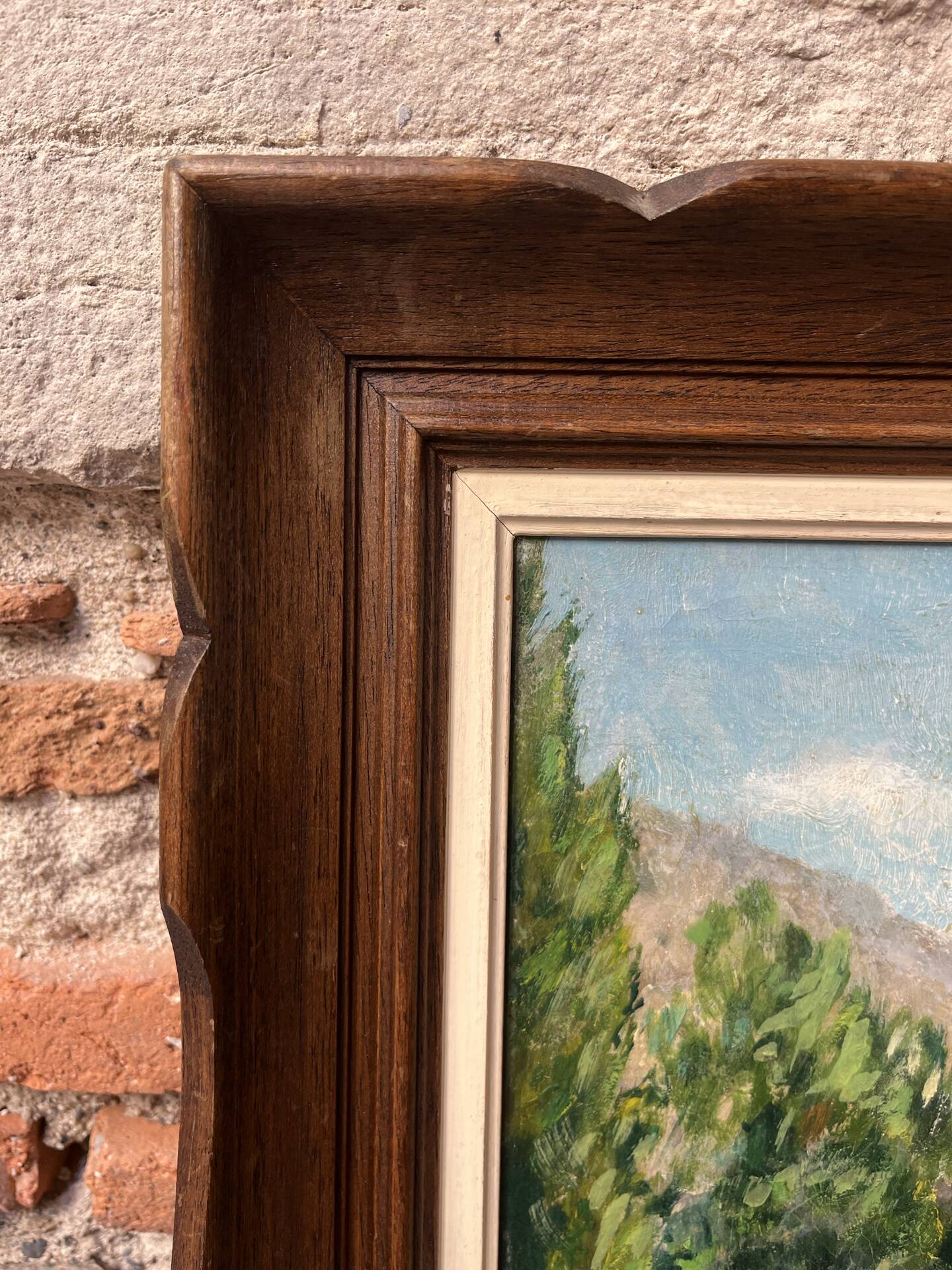 Oil on canvas wooden frame "In the Esterel"