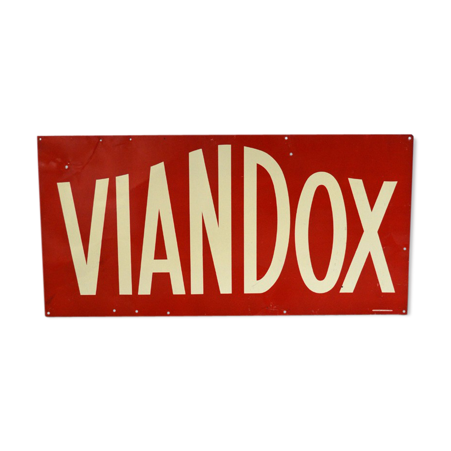 Plaque publicitaire en tôle Viandox